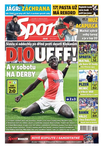 Obálka e-magazínu Sport 3.3.2025