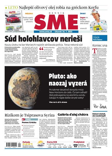 Obálka e-magazínu SME 14.7.2015