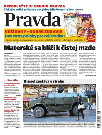 Obálka e-magazínu Pravda 24. 11. 2015