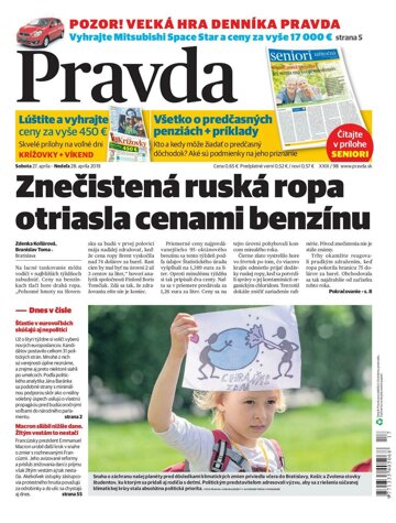 Obálka e-magazínu Pravda 27. 4. 2019