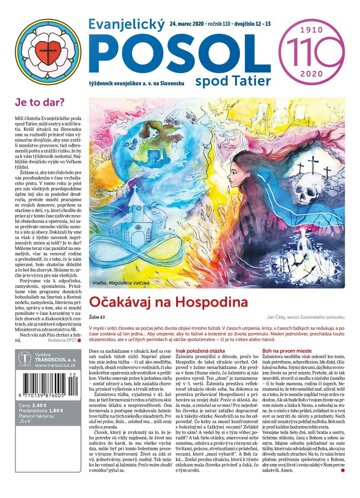 Obálka e-magazínu Evanjelický posol spod Tatier 12-13/2020