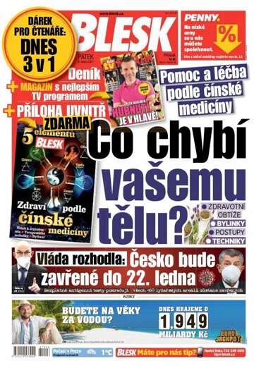 Obálka e-magazínu Blesk 8.1.2021