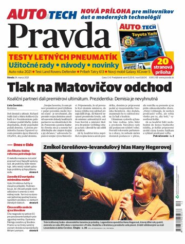 Obálka e-magazínu Pravda 24. 3. 2021