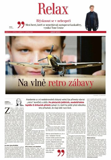 Obálka e-magazínu LN+ Čechy - 22.5.2021