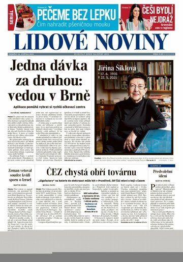 Obálka e-magazínu Lidové noviny 24.5.2021