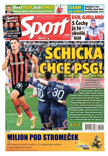 Obálka e-magazínu Sport 18.12.2021