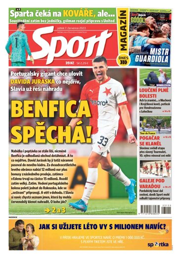 Obálka e-magazínu Sport 7.7.2023