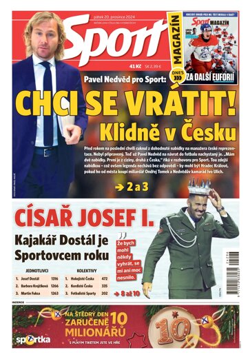 Obálka e-magazínu Sport 20.12.2024