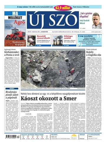 Obálka e-magazínu Új Szó 26.3.2015