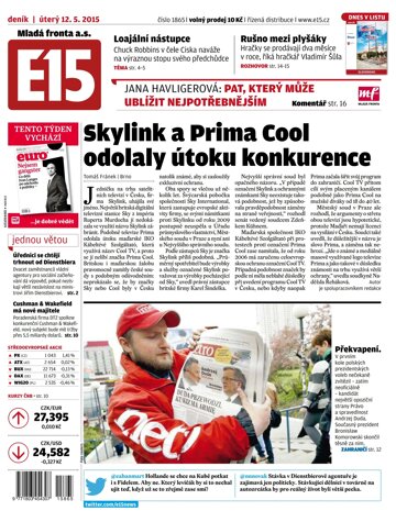 Obálka e-magazínu E15 12.5.2015