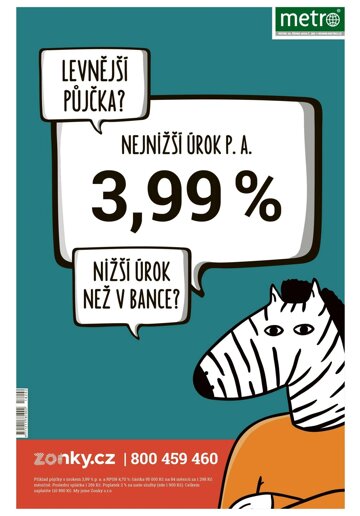 Obálka e-magazínu deník METRO 26.10.2018