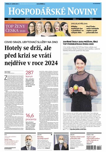 Obálka e-magazínu Hospodářské noviny 018 - 27.1.2021