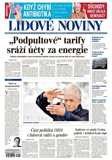 Obálka e-magazínu Lidové noviny 17.5.2023