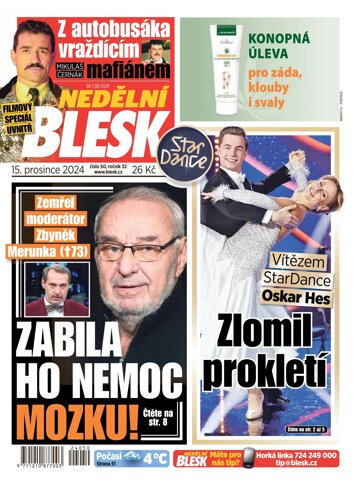 Obálka e-magazínu Nedělní Blesk 15.12.2024