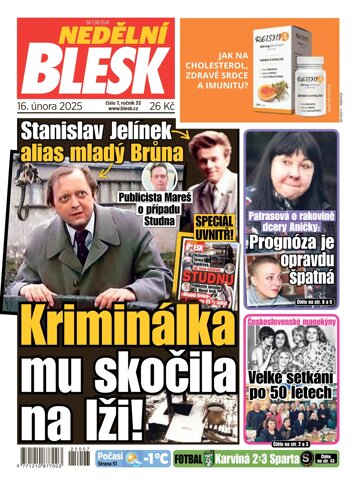 Obálka e-magazínu Nedělní Blesk 16.2.2025