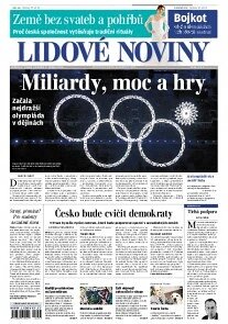 Obálka e-magazínu Lidové noviny 8.2.2014