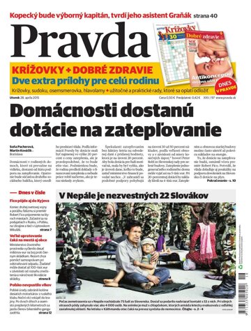 Obálka e-magazínu Pravda 28. 4. 2015