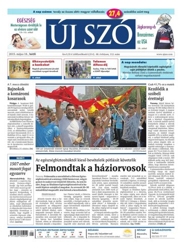 Obálka e-magazínu Új Szó 18.5.2015