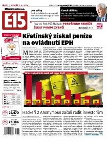 Obálka e-magazínu E15 2.6.2014