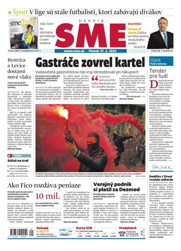 Obálka e-magazínu SME 27.2.2015