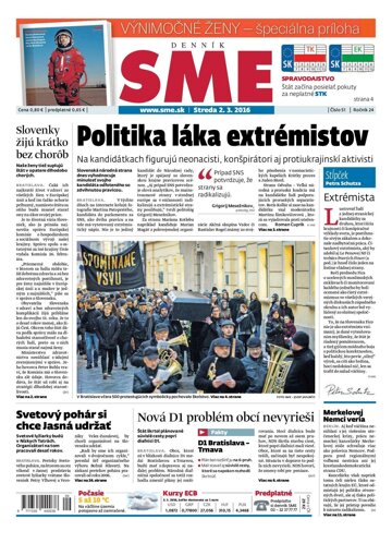 Obálka e-magazínu SME 2.3.2016