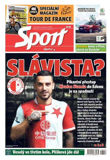 Obálka e-magazínu Sport 4.7.2019