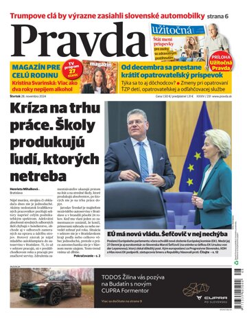 Obálka e-magazínu Pravda 28. 11. 2024