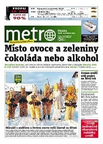 Obálka e-magazínu deník METRO 6.12.2013