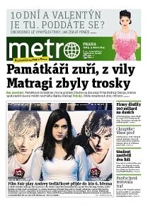 Obálka e-magazínu deník METRO 4.2.2014