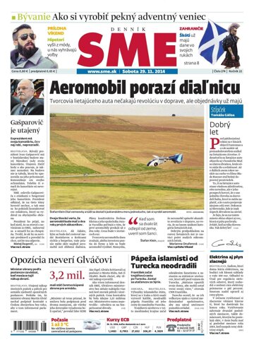 Obálka e-magazínu SME 29.11.2014