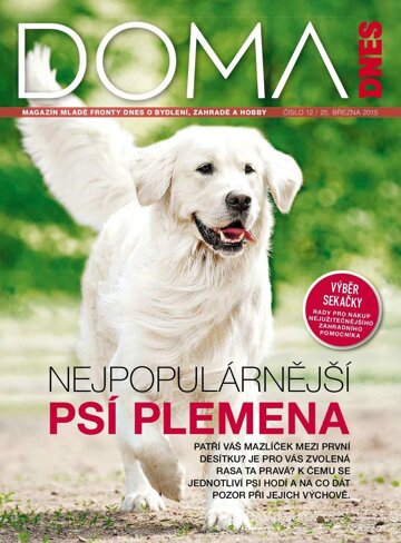 Obálka e-magazínu Doma DNES Magazín - 25.3.2015