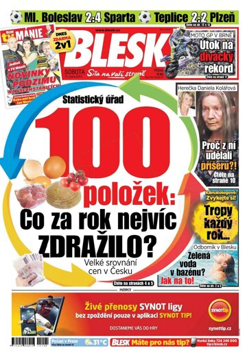 Obálka e-magazínu Blesk 15.8.2015