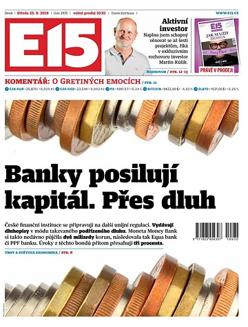 Obálka e-magazínu E15 25.9.2019