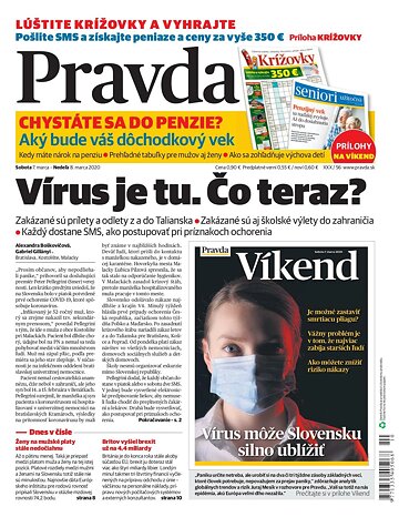 Obálka e-magazínu Pravda 7. 3. 2020