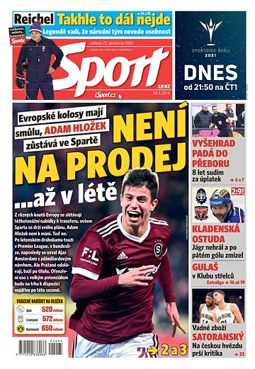 Obálka e-magazínu Sport 22.12.2021