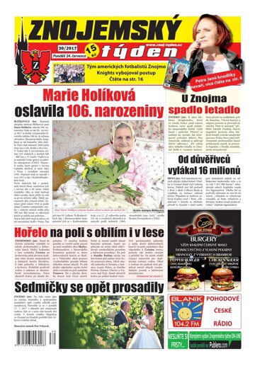 Obálka e-magazínu Znojemský týden 30/2017