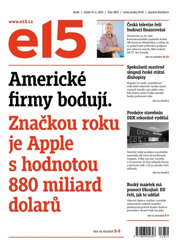 Obálka e-magazínu E15 14.6.2023