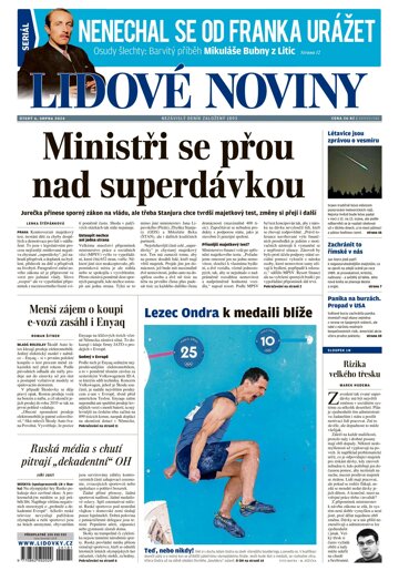 Obálka e-magazínu Lidové noviny 6.8.2024