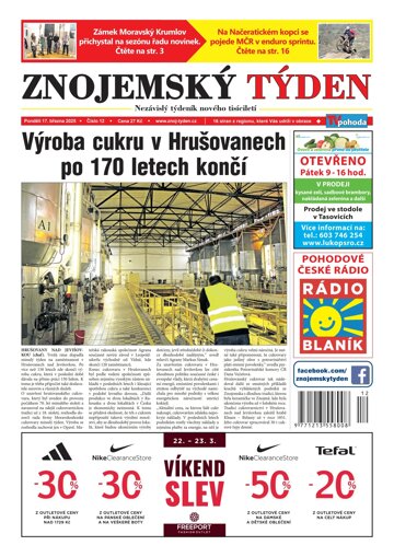 Obálka e-magazínu Znojemský týden 12/2025