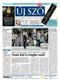 Obálka e-magazínu Új Szó 28.8.2014