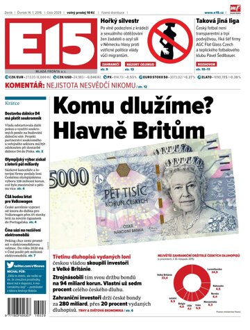 Obálka e-magazínu E15 14.1.2016