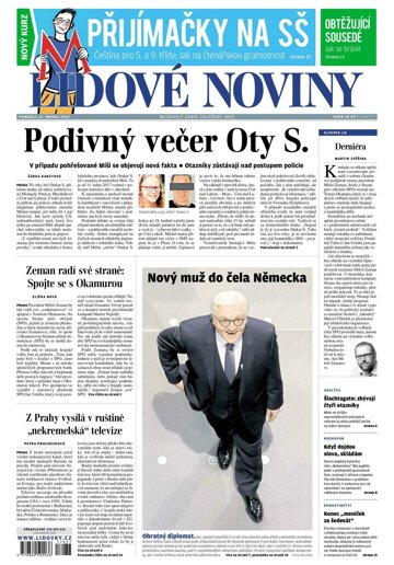 Obálka e-magazínu Lidové noviny 13.2.2017