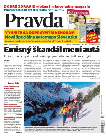 Obálka e-magazínu Pravda 27.12.2017