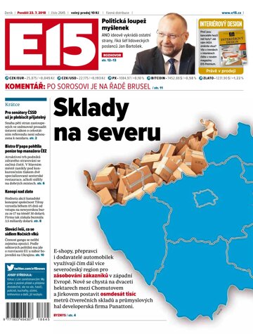 Obálka e-magazínu E15 23.7.2018