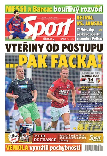 Obálka e-magazínu Sport 27.8.2020