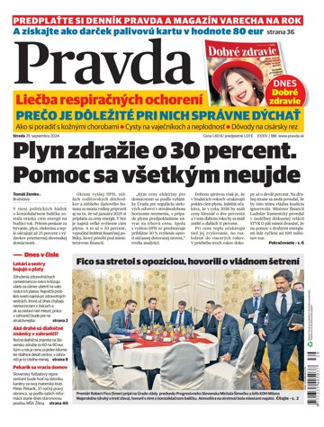 Obálka e-magazínu Pravda 25. 9. 2024