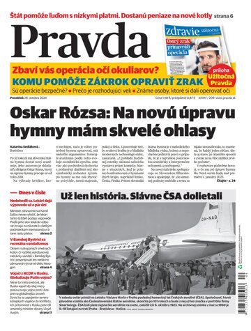 Obálka e-magazínu Pravda 28. 10. 2024