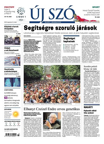 Obálka e-magazínu Új Szó 11.8.2015