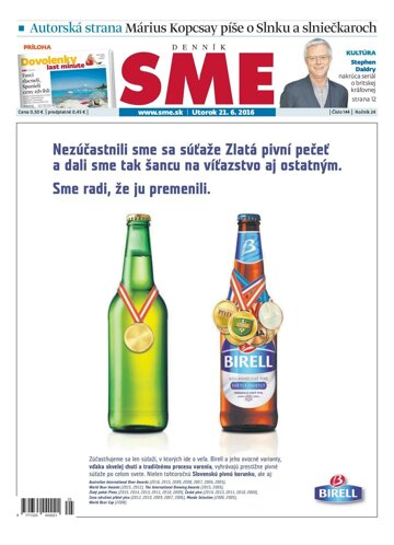 Obálka e-magazínu SME 21.6.2016