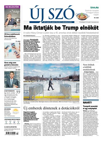 Obálka e-magazínu Új Szó 20.1.2017